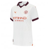 Camisa de time de futebol Manchester City Jeremy Doku #11 Replicas 2º Equipamento Feminina 2023-24 Manga Curta